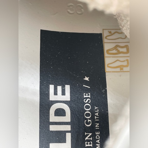 NEW GOLDEN GOOSE HIGH TOP SLIDE ZIP WHITE LEATHER STAR SNEAKERS BOX NIB! - Picture 11 of 11